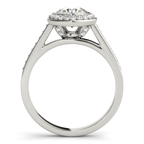 Round Halo Diamond Engagement Ring · 1.49 ct tw