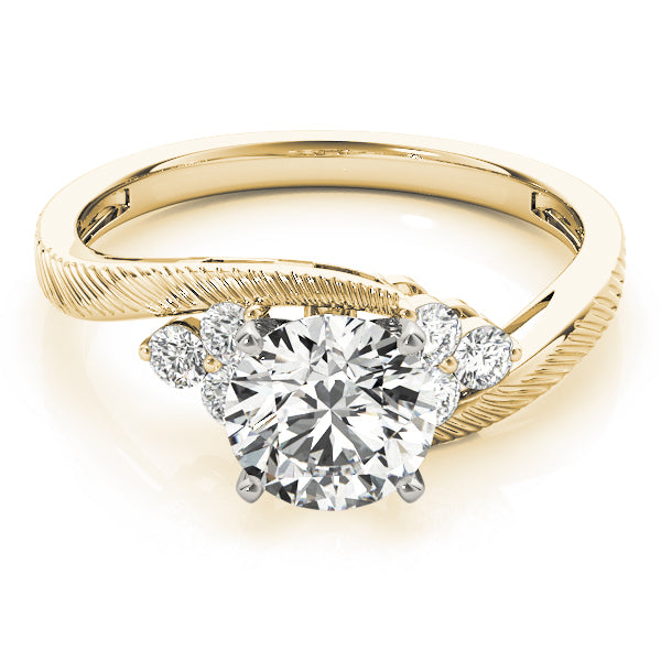 Cluster Sides Diamond Engagement Ring · 0.18 ct tw