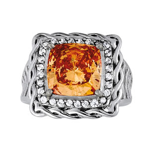 Cushion Princess Gemstone Fashion Ring · 0.28 ct tw