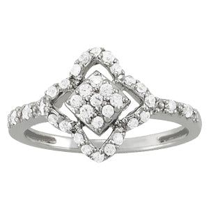 Diamond Cluster Fashion Ring · 0.31 ct tw