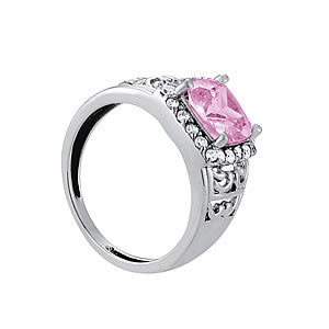 Cushion Princess Gemstone Fashion Ring · 0.20 ct tw