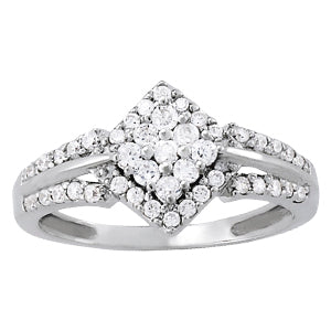 Diamond Cluster Fashion Ring · 0.48 ct tw