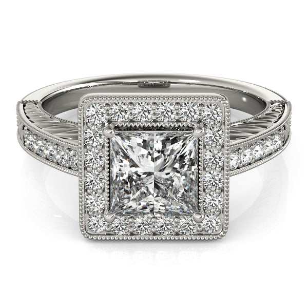 Square Halo & Cushion Diamond Fashion Ring · 1.65 ct tw
