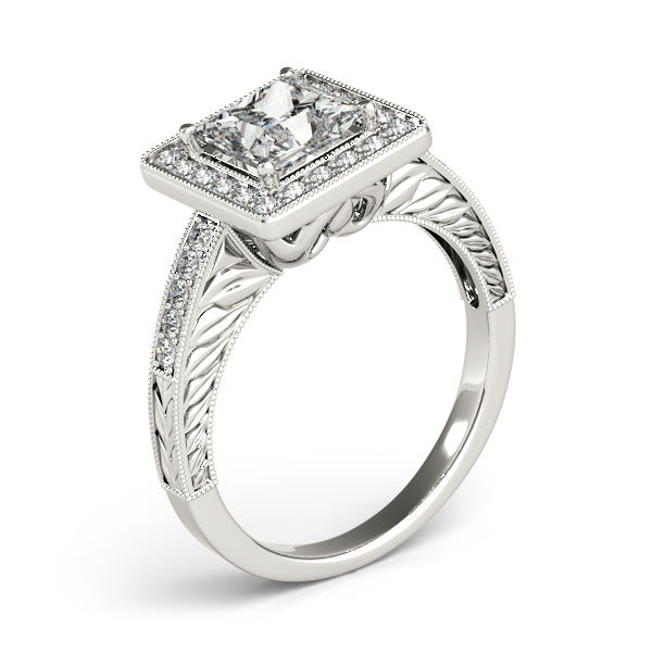 Square Halo & Cushion Diamond Fashion Ring · 2.10 ct tw