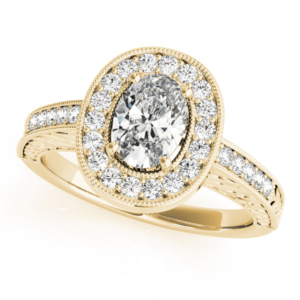 Oval Halo Diamond Fashion Ring · 0.32 ct tw