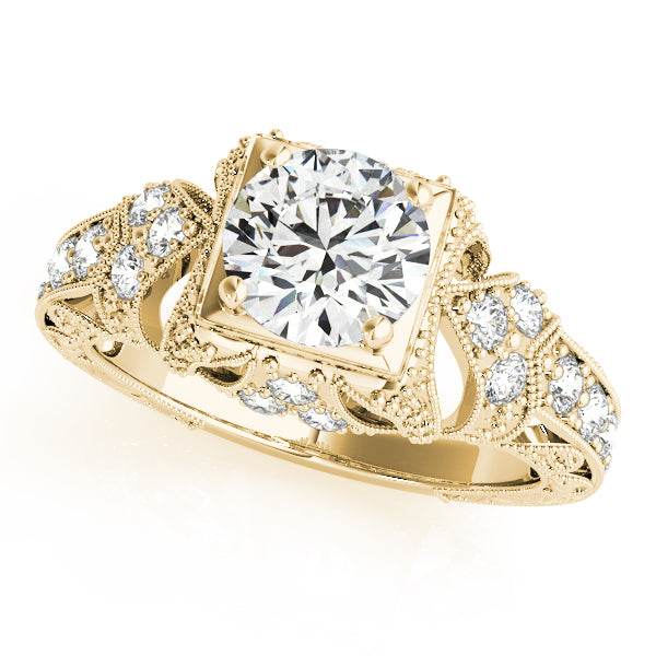 Round Antique Diamond Engagement Ring · 1.20 ct tw