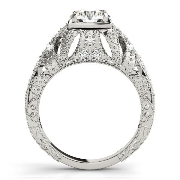 Round Antique Diamond Engagement Ring · 1.20 ct tw