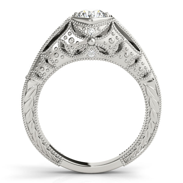 Round Antique Diamond Engagement Ring · 0.60 ct tw