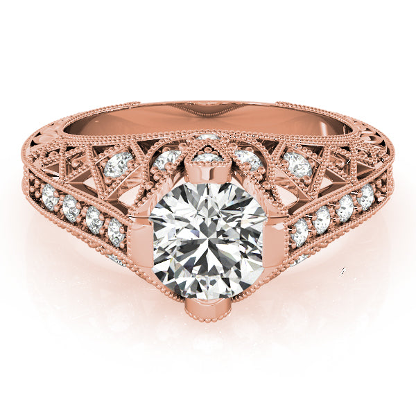 Round Antique Diamond Engagement Ring · 1.20 ct tw