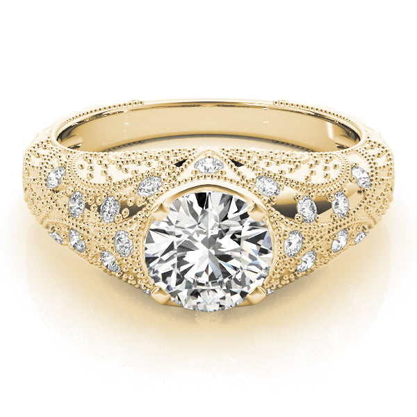 Round Antique Diamond Engagement Ring · 1.20 ct tw
