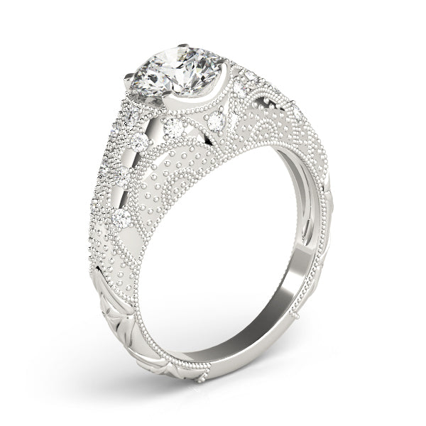 Round Antique Diamond Engagement Ring · 1.20 ct tw