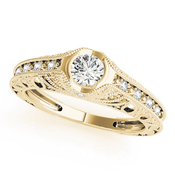Round Antique Diamond Engagement Ring · 0.35 ct tw