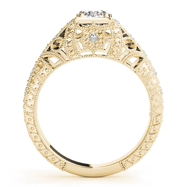 Round Antique Diamond Engagement Ring · 0.62 ct tw