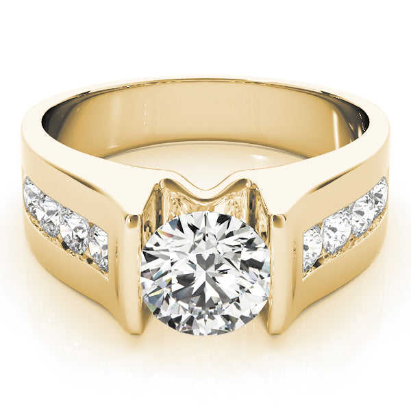 Round Single Row Channel Set Diamond Engagement Ring · 1.40 ct tw