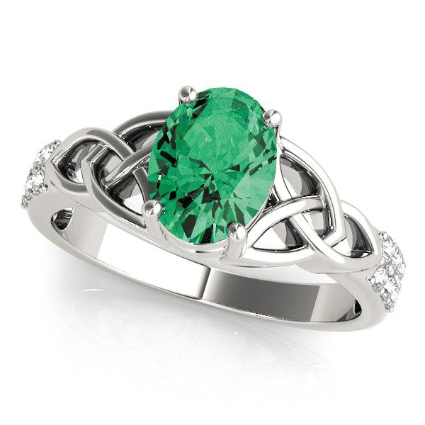 Oval Gemstone Fashion Ring · 0.18 ct tw