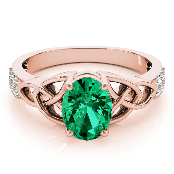 Oval Gemstone Fashion Ring · 0.18 ct tw