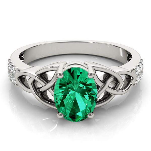 Oval Gemstone Fashion Ring · 0.18 ct tw