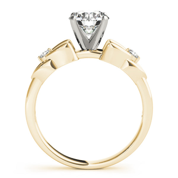 Celtic Knot Two-Stone Remount Diamond Engagement Ring · 0.06 ct tw