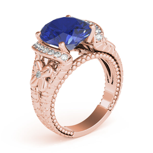 Oval Textured Gemstone Fashion Ring · 0.18 ct tw