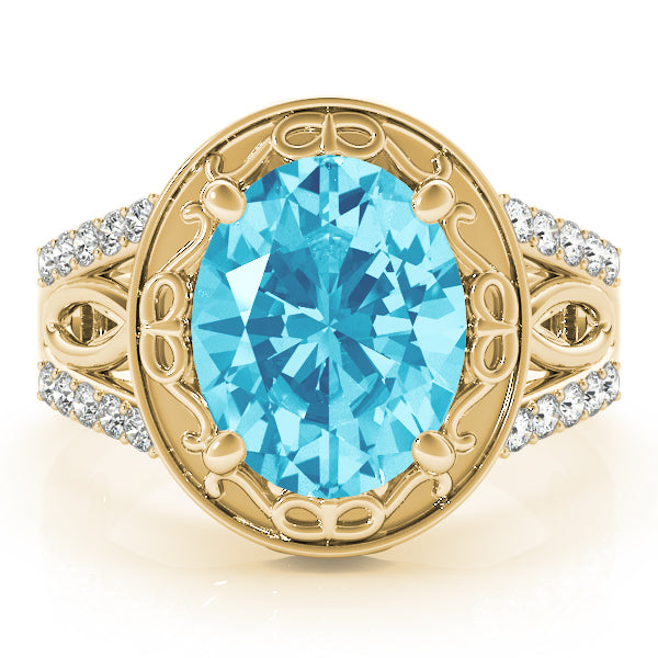 Oval Split Shank Design Diamond Fashion Ring · 0.24 ct tw