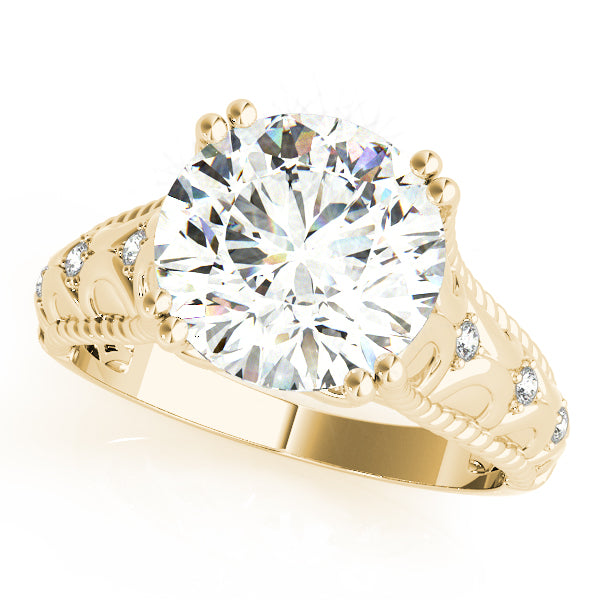 Round 10mm Shank Design Diamond Fashion Ring · 3.55 ct tw