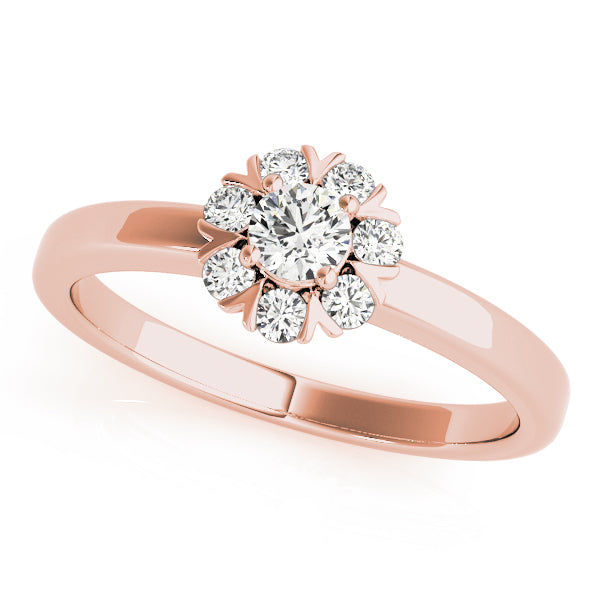 Round Cluster Split Prongs Diamond Ring · 0.26 ct tw