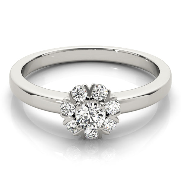 Round Cluster Split Prongs Diamond Ring · 0.26 ct tw