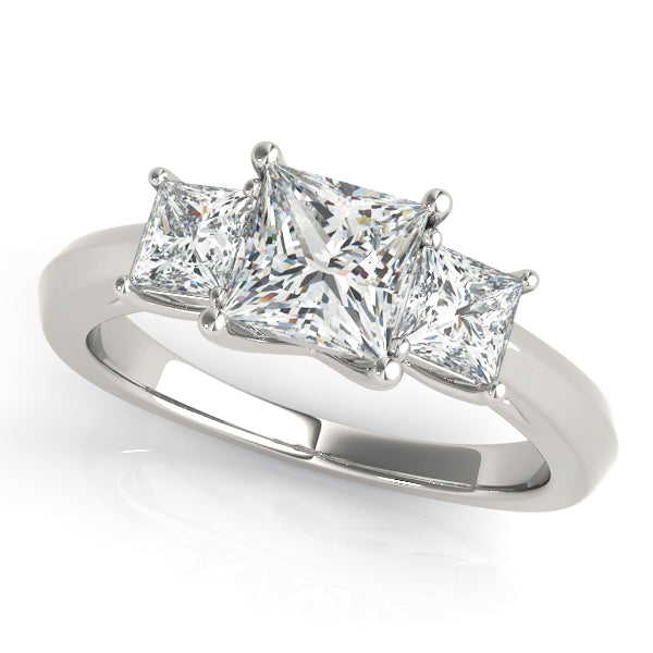 Square Three-Stone Princess Cut Diamond Engagement Ring · 1.27 ct tw