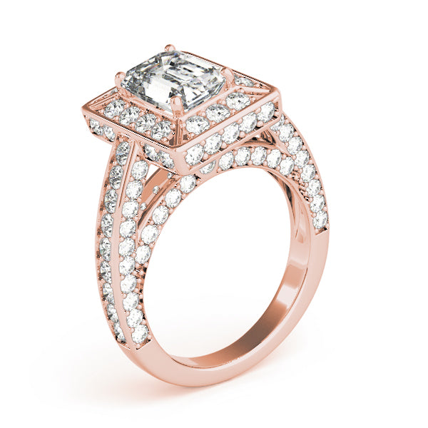 Emerald Halo For Cut Diamond Engagement Ring · 2.32 ct tw