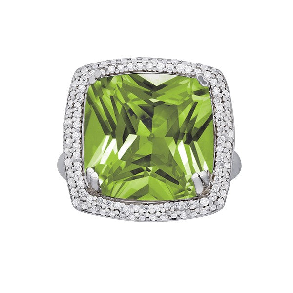 Cushion Princess Gemstone Fashion Ring · 0.43 ct tw