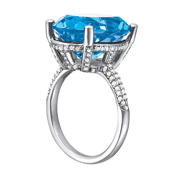 Oval Gemstone Fashion Ring · 0.48 ct tw