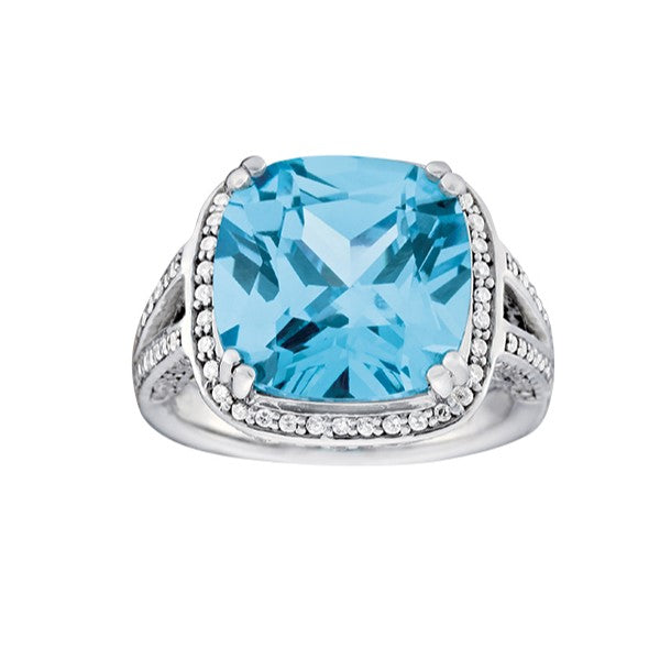 Cushion Princess Gemstone Fashion Ring · 0.67 ct tw