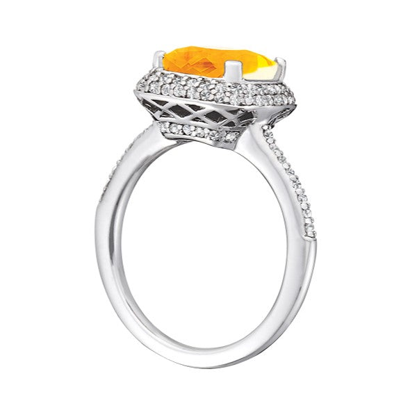 Cushion Princess Gemstone Fashion Ring · 0.43 ct tw