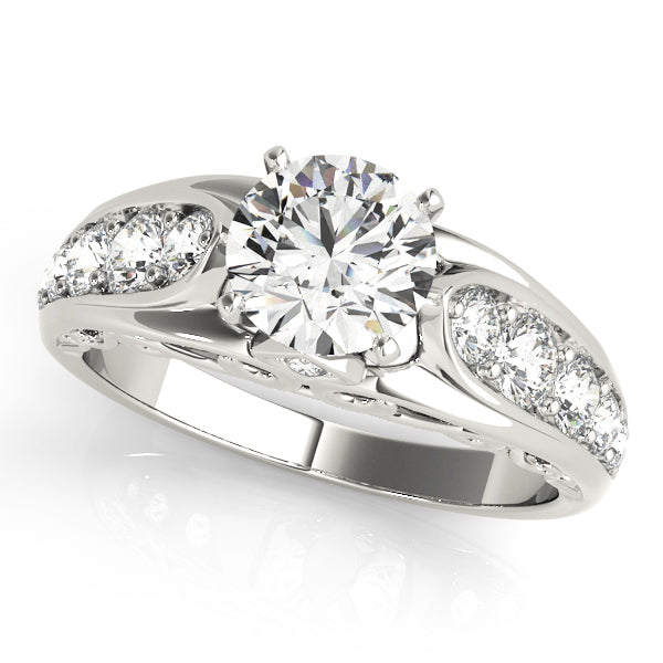 Single Row Prong Set Diamond Engagement Ring · 0.48 ct tw