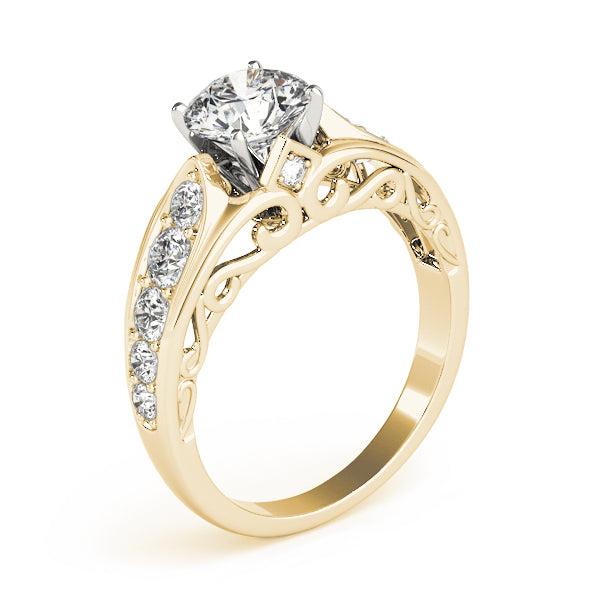 Single Row Prong Set Diamond Engagement Ring · 0.48 ct tw