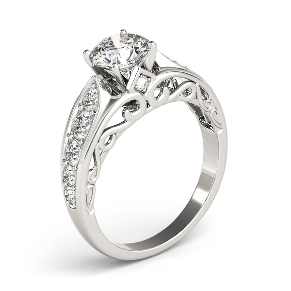 Single Row Prong Set Diamond Engagement Ring · 0.48 ct tw