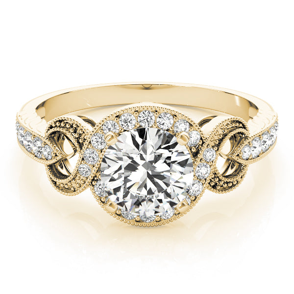 Round Halo Diamond Engagement Ring · 0.26 ct tw