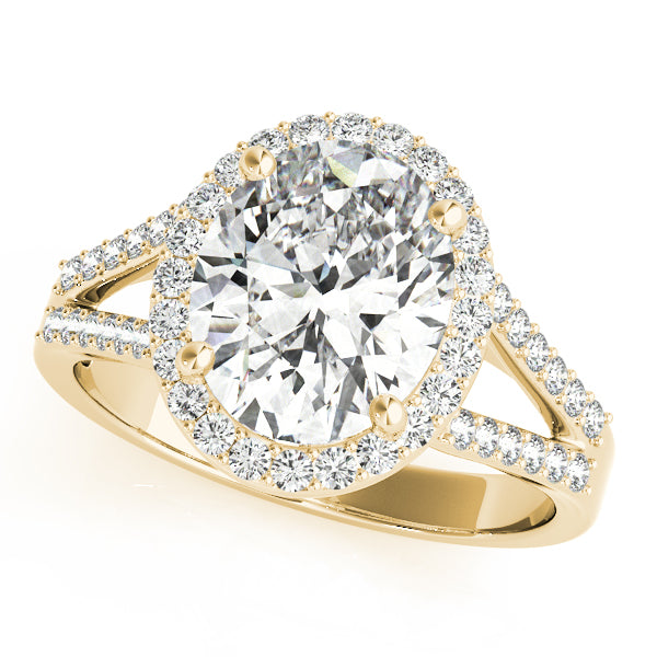 Oval 11x9 Diamond Engagement Ring · 0.38 ct tw