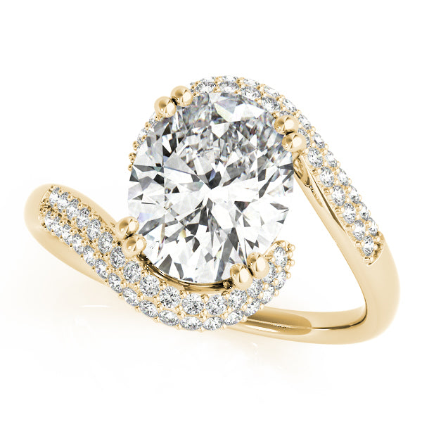 Oval 10x8 Diamond Engagement Ring · 0.26 ct tw
