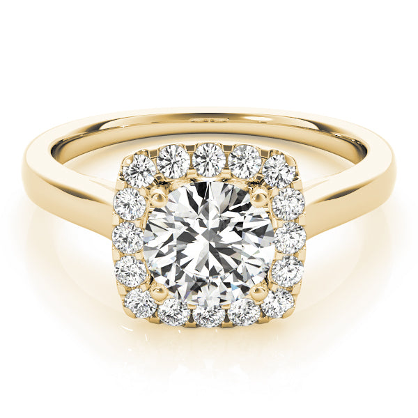 Round Halo Diamond Engagement Ring · 1.24 ct tw