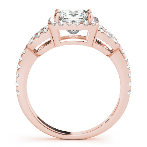 Square Halo & Cushion Diamond Engagement Ring · 1.78 ct tw