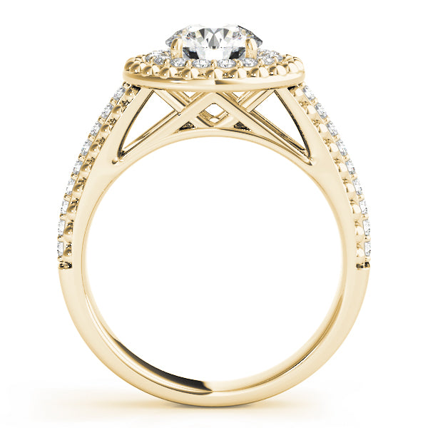 Round Halo Diamond Engagement Ring · 1.19 ct tw
