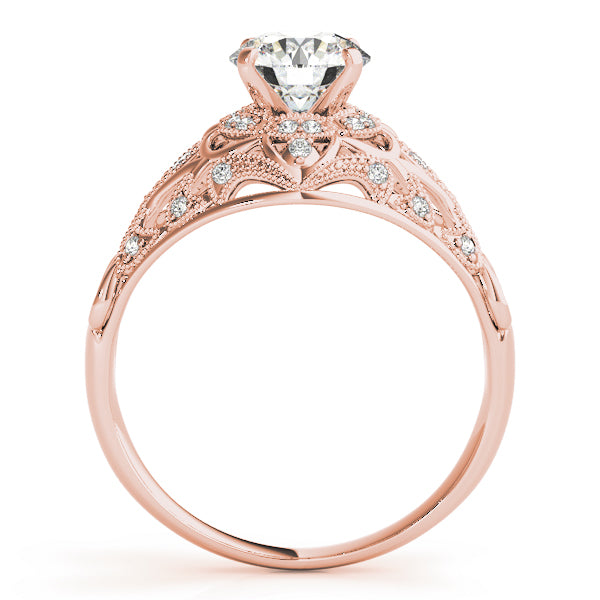 Round Halo Diamond Engagement Ring · 0.19 ct tw
