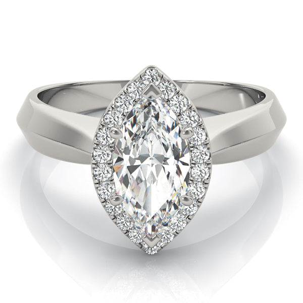 Marquise Diamond Solitaire Engagement Ring · 0.48 ct tw