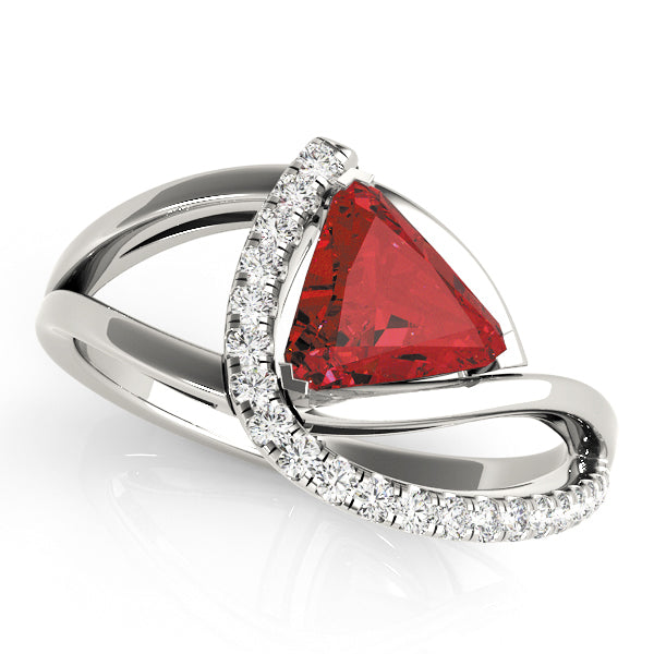 Trillion 7x7 Diamond Ring · 0.21 ct tw
