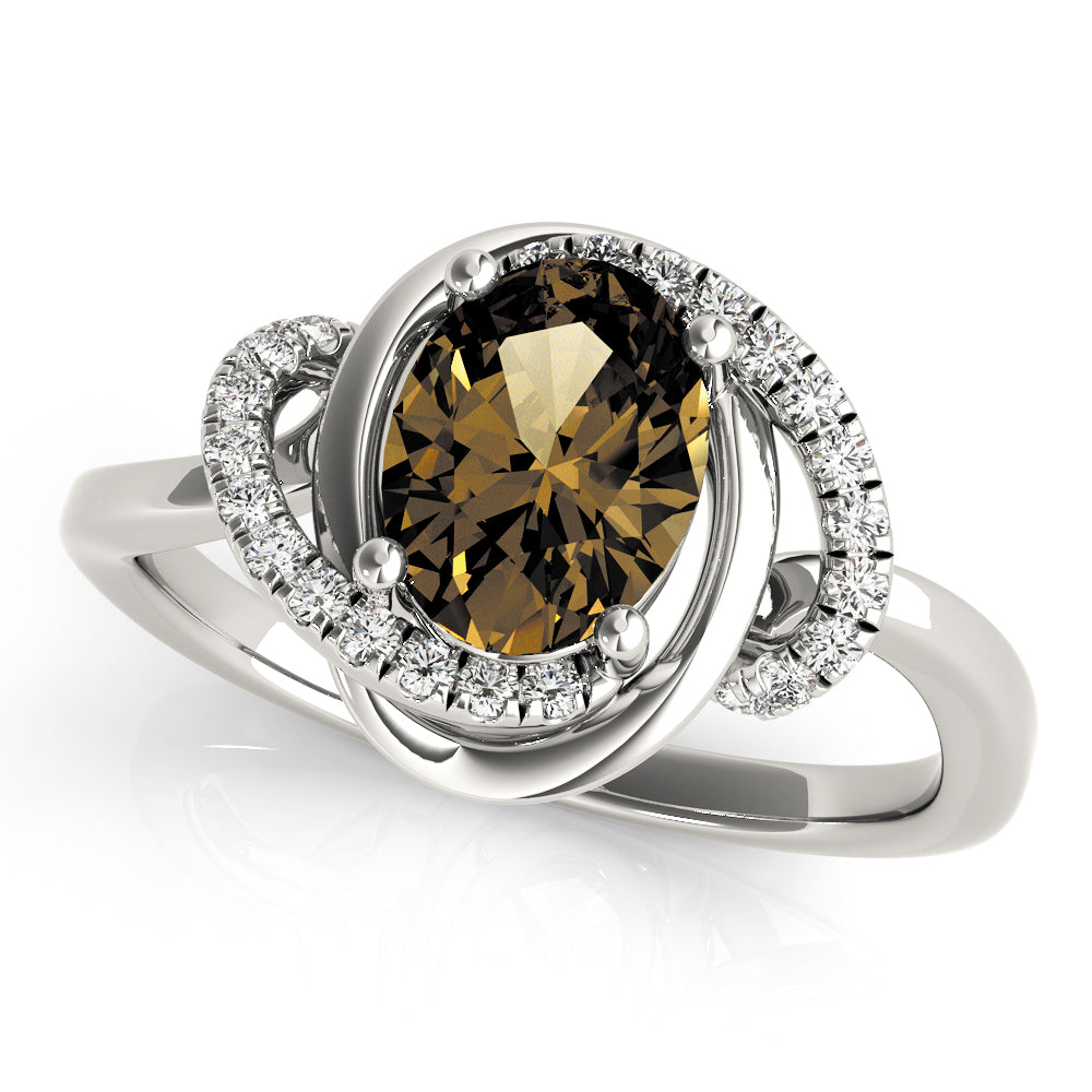 Oval 8x6 Diamond Ring · 0.12 ct tw