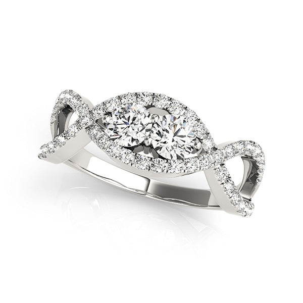 Round Two Stone Diamond Ring · 1.30 ct tw