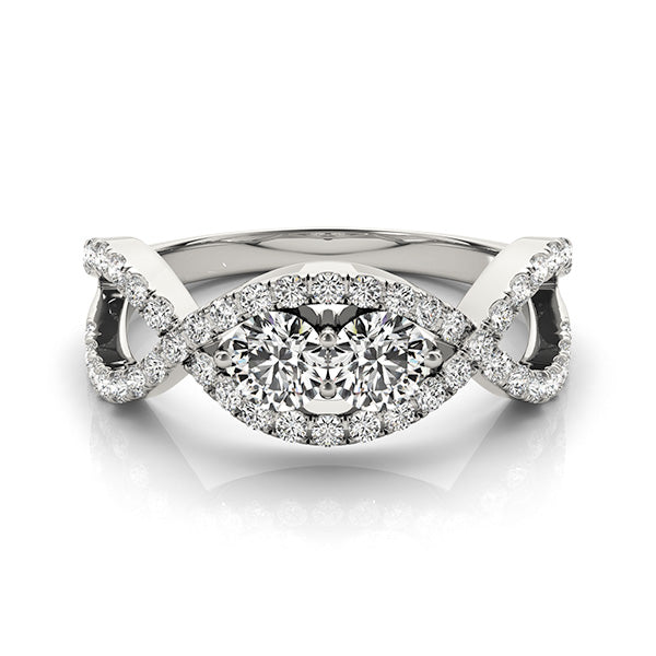 Round Two Stone Diamond Ring · 1.30 ct tw