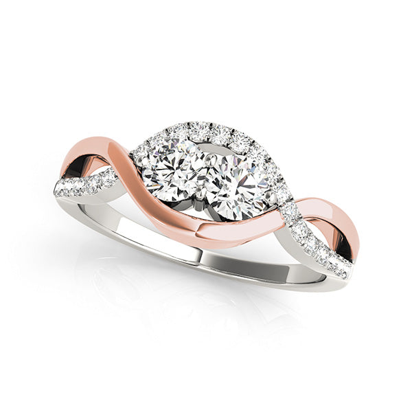 Round Two Stone Diamond Ring · 1.14 ct tw