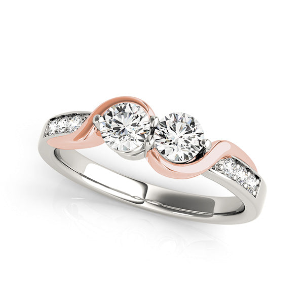 Round Two Stone Diamond Ring · 1.12 ct tw
